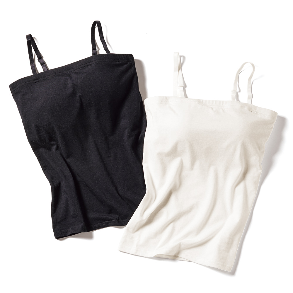カップ付きベアトップ2枚組 機能性ウェア インナー 雑貨 M24103