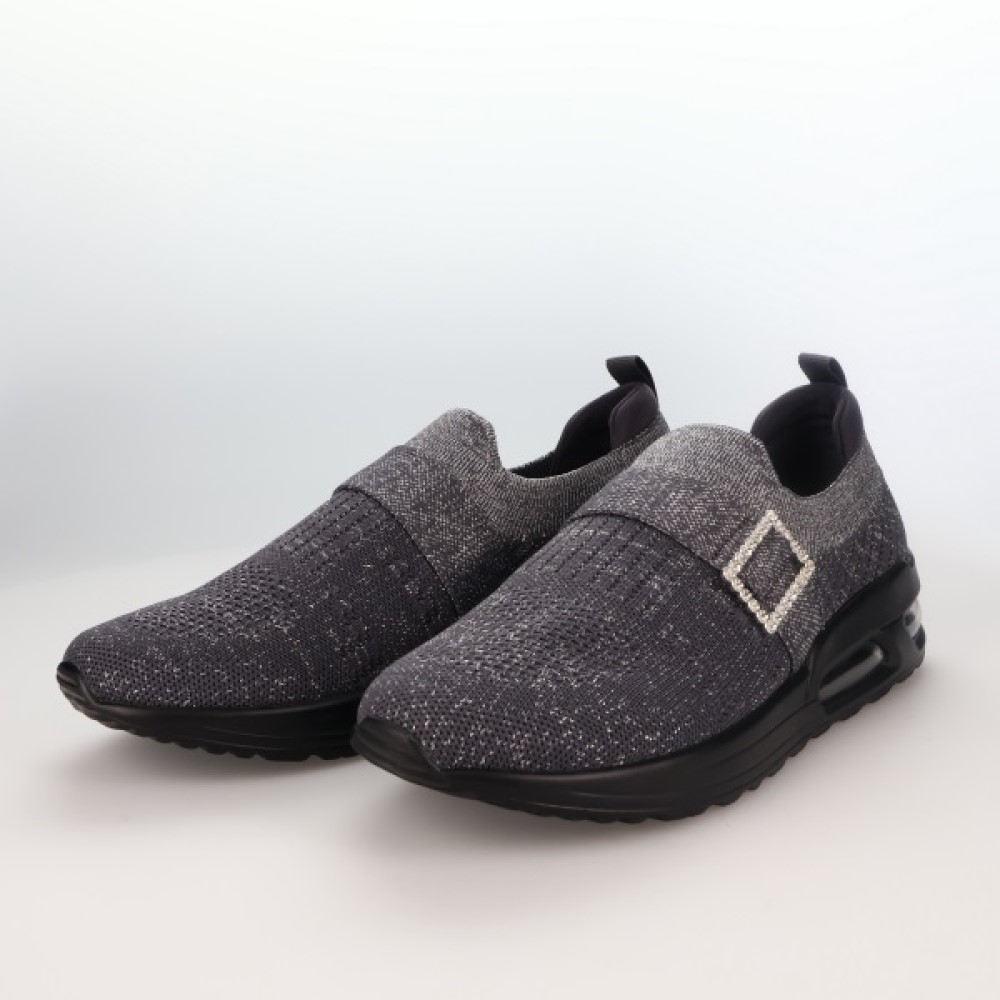 GOMUGOMU/ゴムゴム ニットラメスリッポン スニーカー コンフォートシューズ M24204