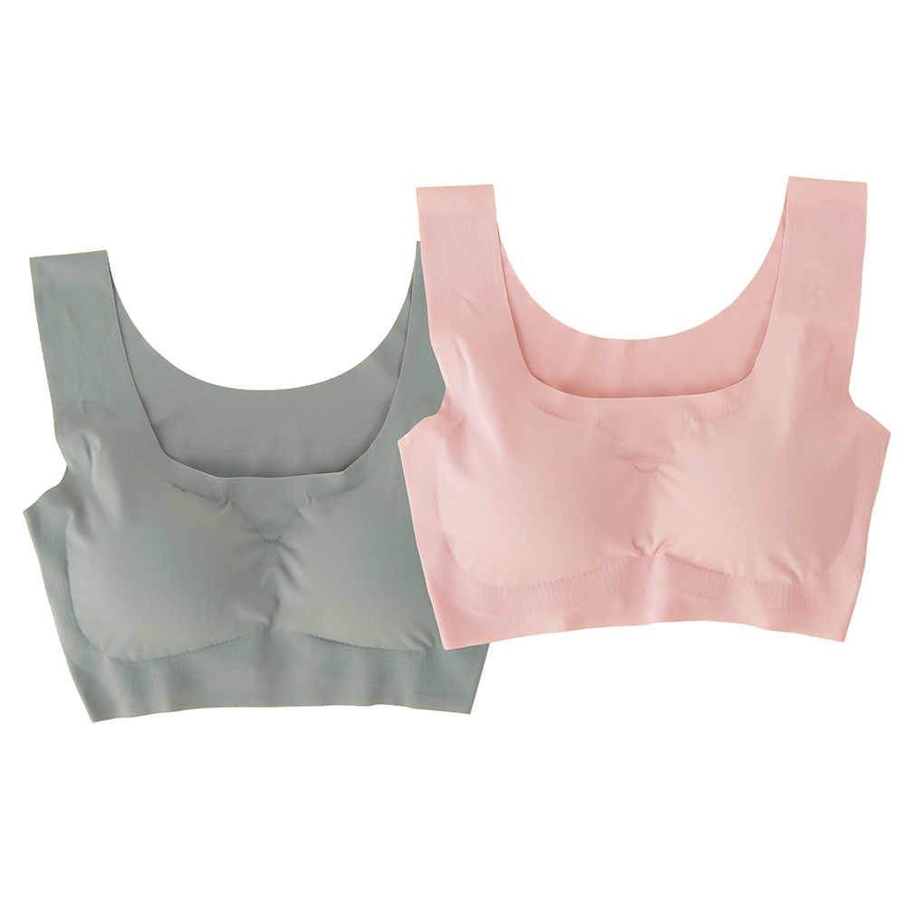 シームレスブラ 2色組 機能性ウェア インナー 雑貨 M24603