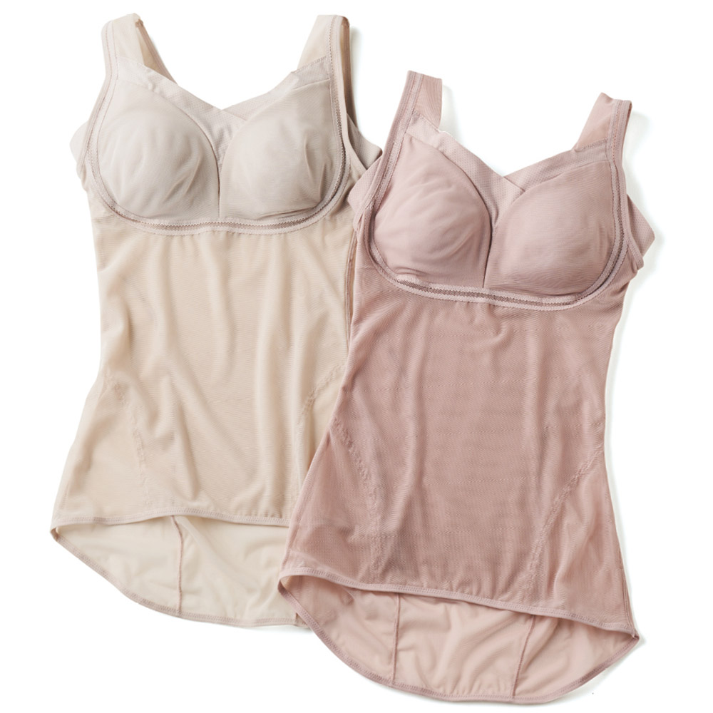 ゆきねえ モアソフト 快適シェイプブラキャミ 補整ブラジャー ブラキャミ ボディスーツ 補整下着 シェイプインナー M24704