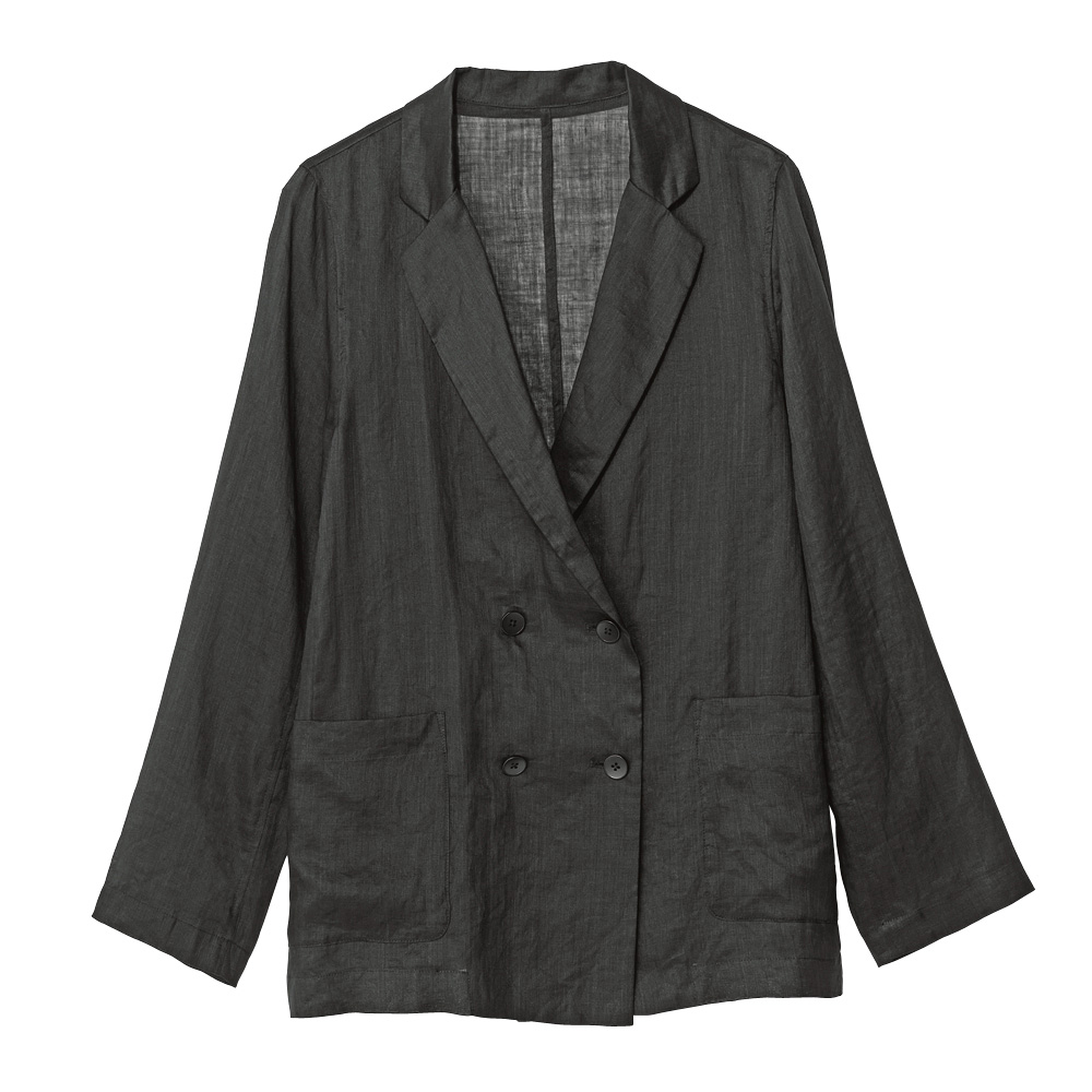 シアーリネン テーラードジャケット ショートジャケット ジャケット 175301