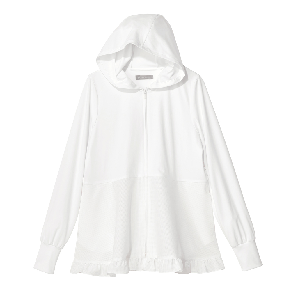 UVカット ペプラム ジップパーカー UV対策ウェア UV 紫外線対策 176001