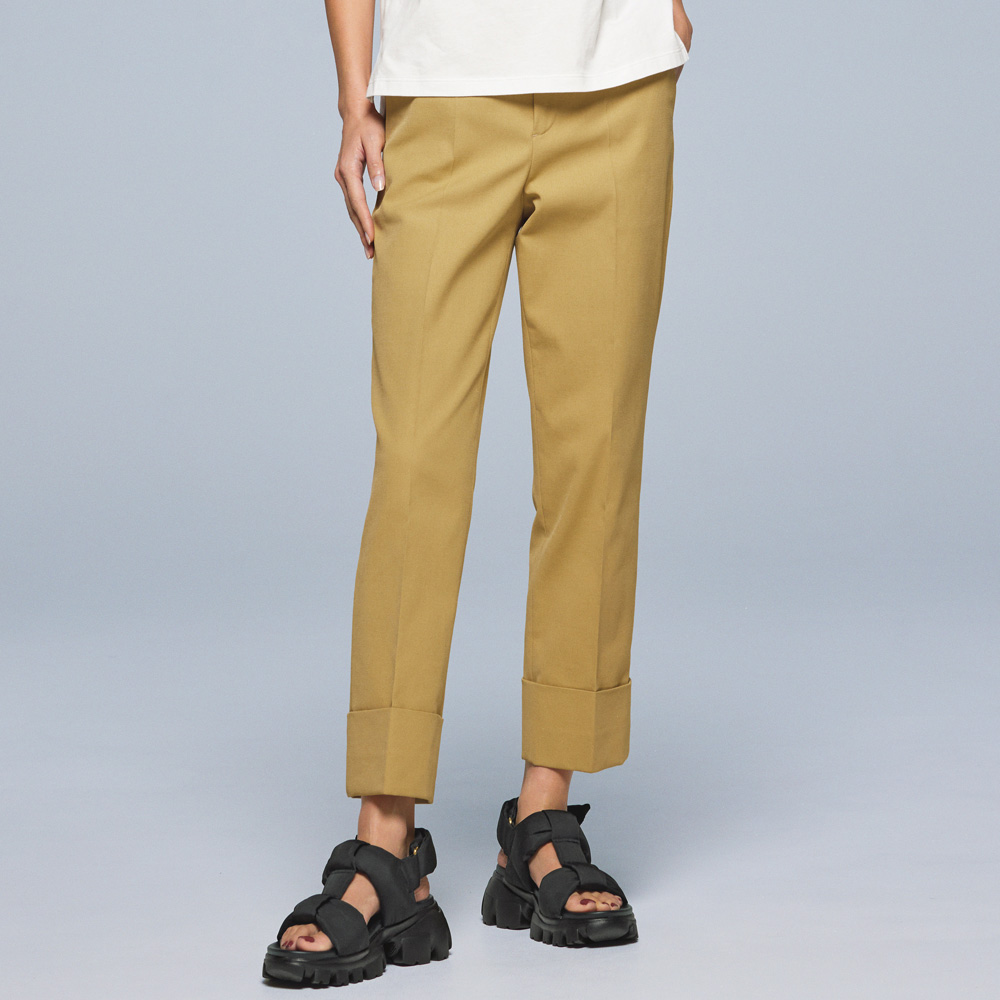 ≪股下丈60cm≫ 防汚加工 裾ダブル クロップドパンツ 機能性ウェア インナー 雑貨 176202