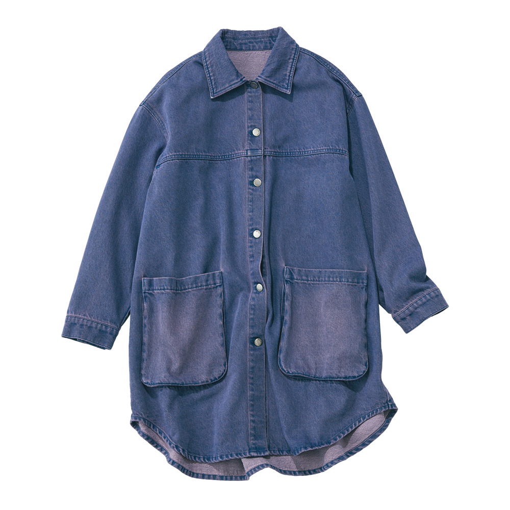 オーバーダイデニム ビッグ シャツジャケット シャツ ブラウス 177601