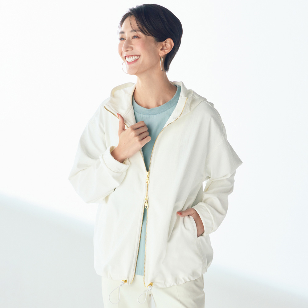 吸水速乾 UVカット ダブルジップパーカー 機能性ウェア インナー 雑貨 177503