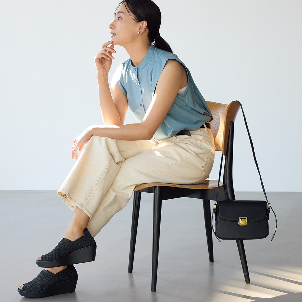 GOMU GOMU/ゴムゴム 厚底ウェッジシューズ コンフォートパンプス シューズ スニーカー コンフォートシューズ M85701