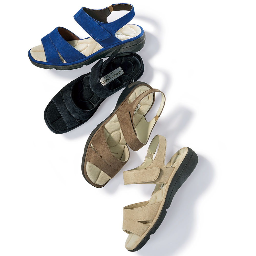 あとりえOKADA 4E軽量コンフォートサンダル コンフォートパンプス シューズ スニーカー コンフォートシューズ M85801