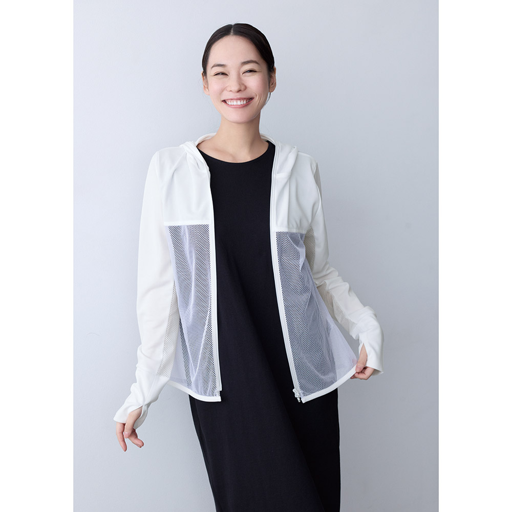 SARA 風通るシースルーパーカー 機能性ウェア インナー 雑貨 M86301