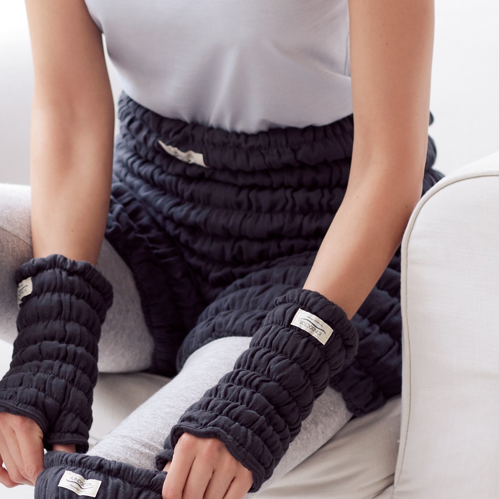 イオンドクター ハイウエストパンツ型ウォーマー黒