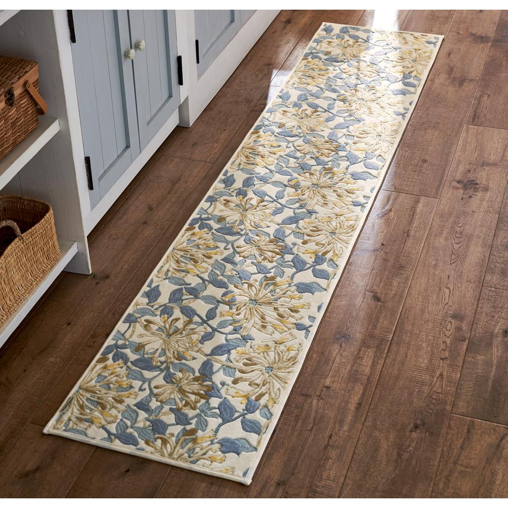 モリスデザインスタジオ 抗菌防臭キッチンマット〈ハニーサクル〉 通販 キッチンマット MINTON(ミントン) ハードウィック 約50×150cm 川島織物セルコン