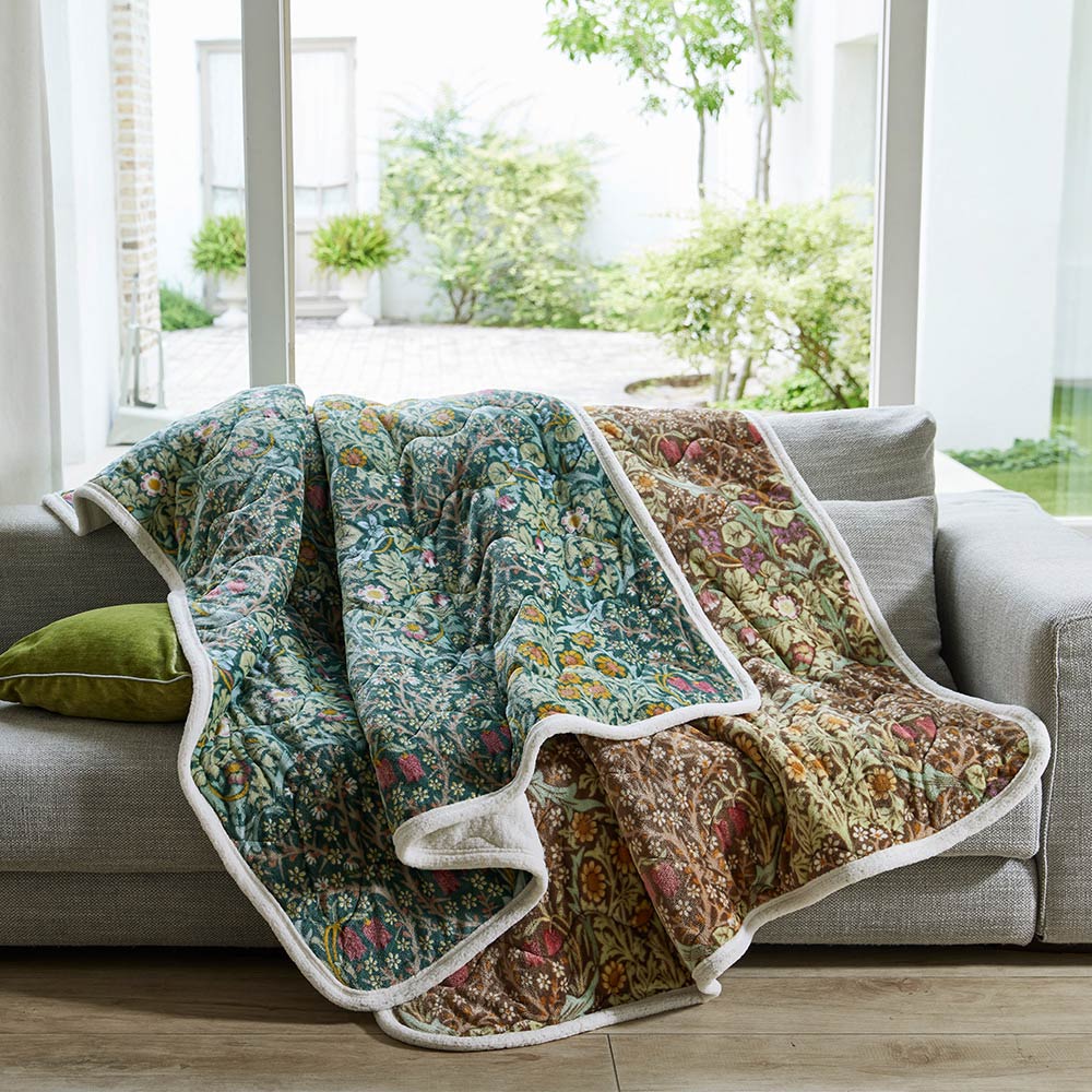 ウィリアムモリス 掛け布団カバー 2枚set お揃い 西川 モリスギャラリー