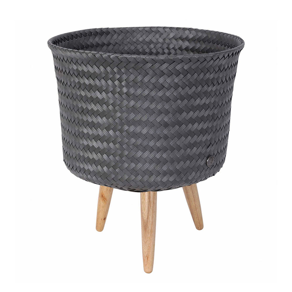 ハンデッドバイ プランターカバー【Ｍｉｄ 約幅34奥行34高さ39cm・重さ約0.6kg】 インテリア雑貨 550502