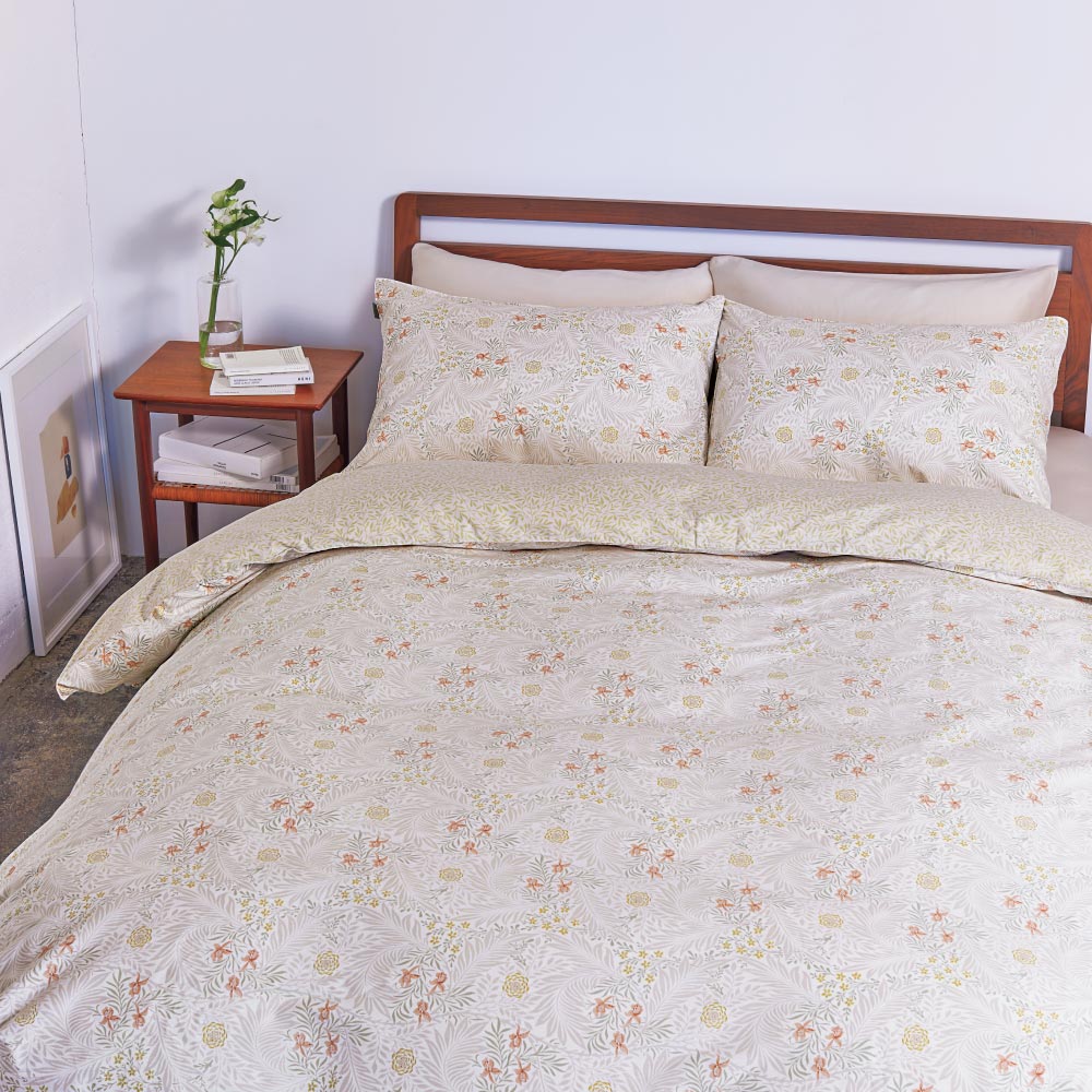 ≪ダブルロング≫ モリスギャラリー カバーリング〈ラークスパー〉掛け布団カバー 掛け布団カバー 布団カバー シーツ 553003