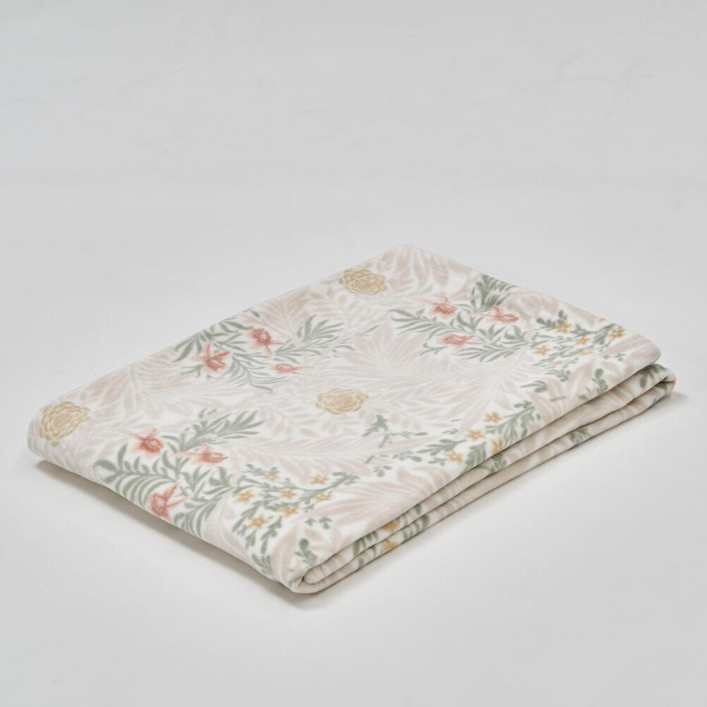 モリスギャラリー綿毛布(毛羽部分) 〈ラークスパー〉 掛け毛布 ブランケット 毛布 553052