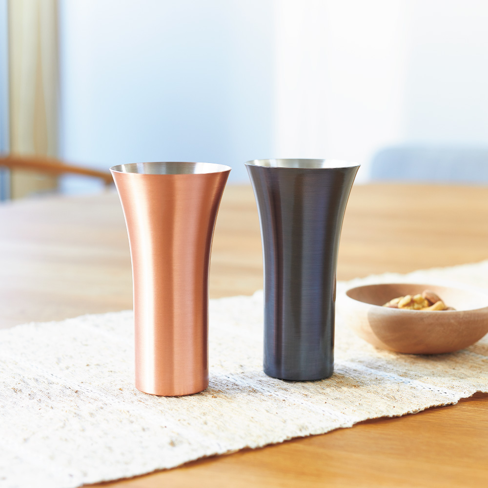 純銅製タンブラー 2個セット ナッツボウル付き（桐箱入り） 通販