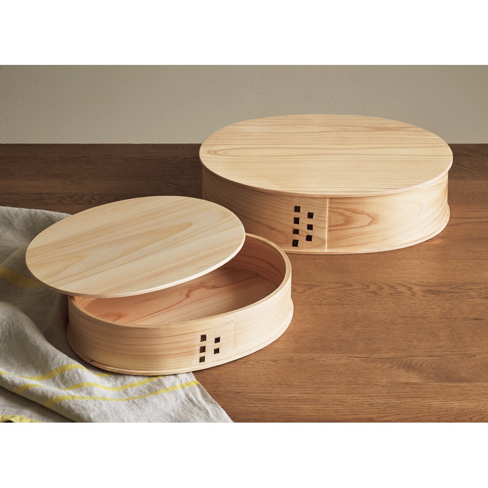 ≪大 4合用≫ ヒノキの飯台 お弁当箱 ランチボックス お弁当用品 水筒 551706