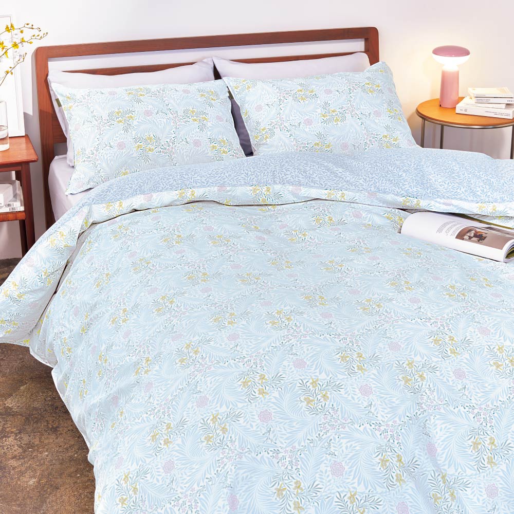 ≪シングルロング≫ モリスギャラリー カバーリング〈ラークスパー〉掛け布団カバー 掛け布団カバー 布団カバー シーツ 553002