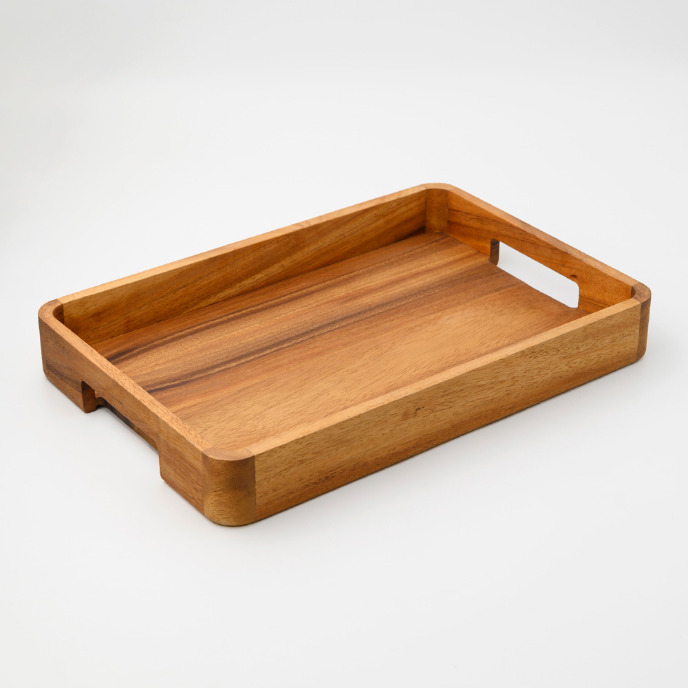 CHABATREE（チャバツリー） ハンドル付き サービングトレー 幅45cm お盆 トレイ 食器 カトラリー グラス 600102