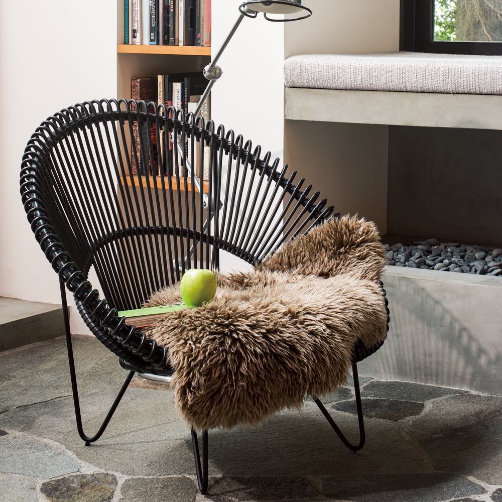 ≪2匹≫ スカンジロック ムートンロングヘアー ラグ 絨毯 カーペット マット 600707