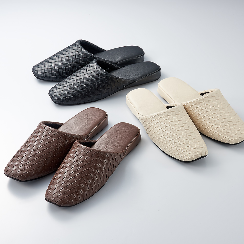 Ag系抗菌加工メッシュ型押しスリッパ Mサイズ同色2足組 スリッパ ルームシューズ タオル 601506