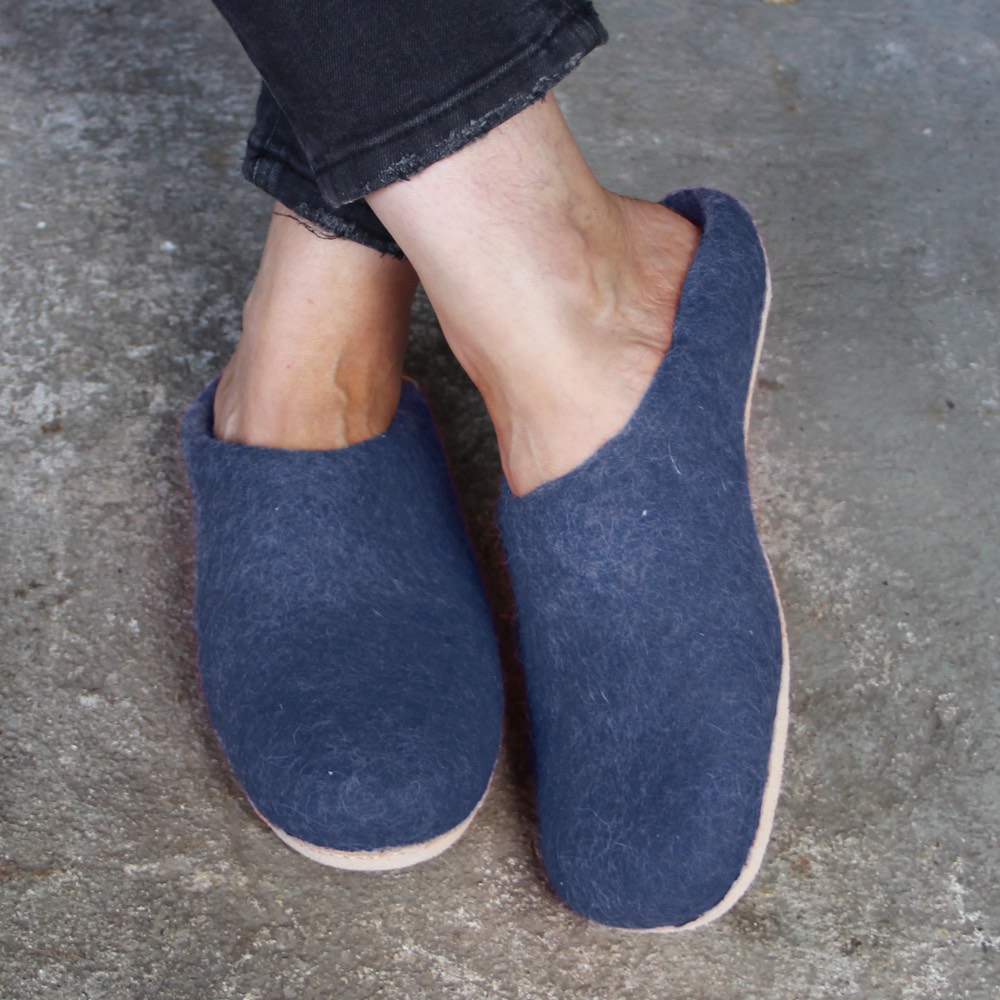 egos/イゴス ウールのスリッパ 1足 スリッパ ルームシューズ タオル 602201