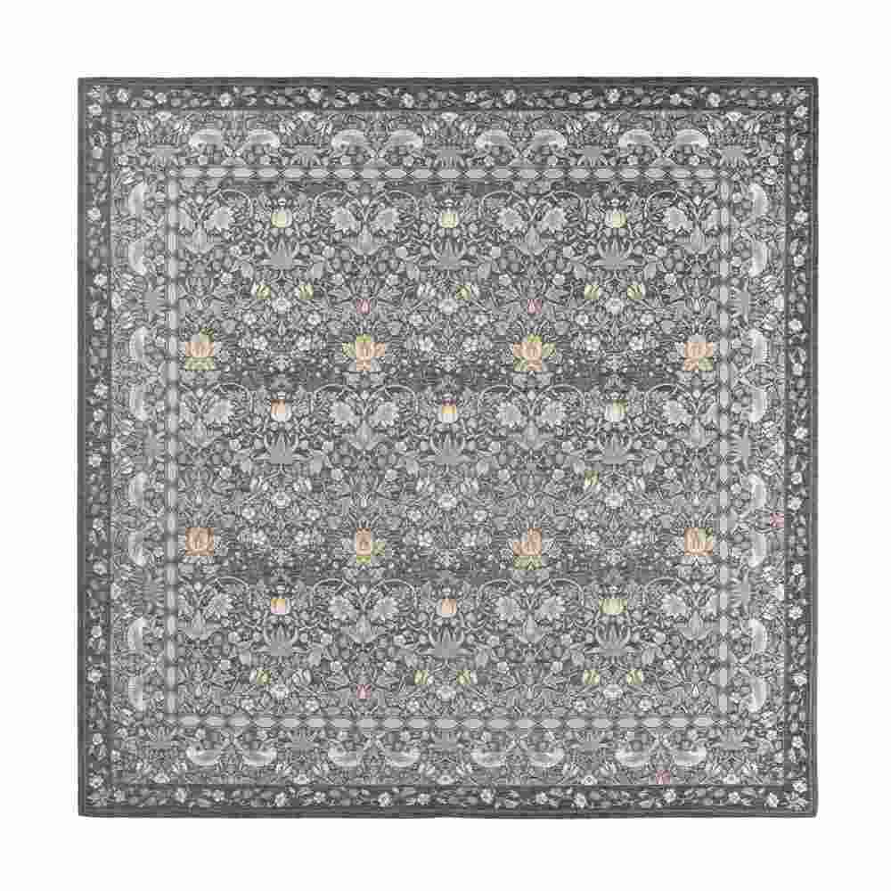 ≪約200×200cm≫ ベルギー製モリスデザインスタジオ ゴブラン織ラグ〈いちご泥棒〉 ラグ 絨毯 カーペット マット 602352