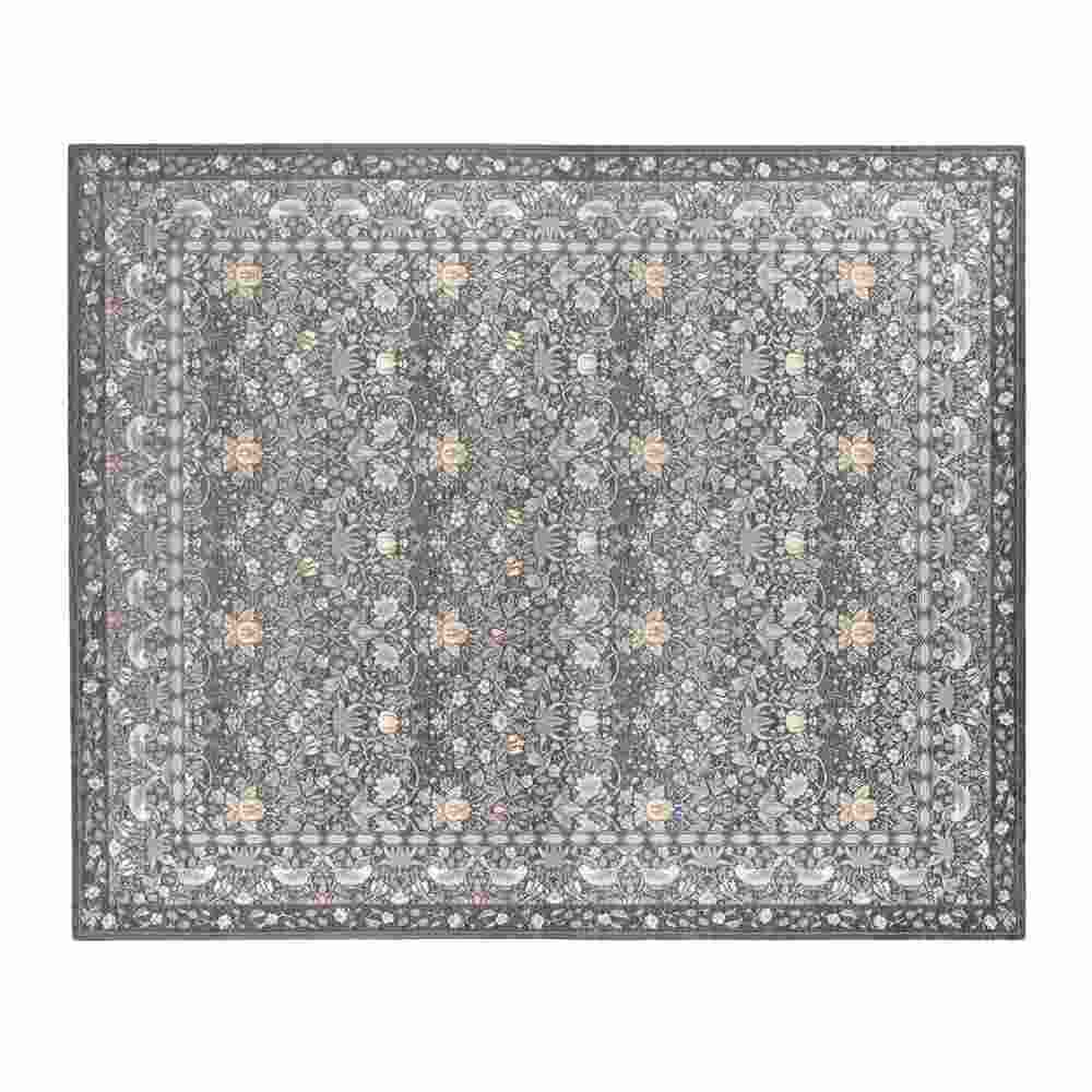 ≪約200×240cm≫ ベルギー製モリスデザインスタジオ ゴブラン織ラグ〈いちご泥棒〉 ラグ 絨毯 カーペット マット 602353