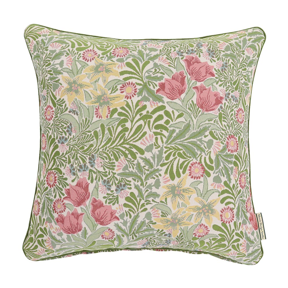 モリスデザインスタジオ ジャカード織クッションカバー〈バウアー〉 約45×45cm カバー類 602401