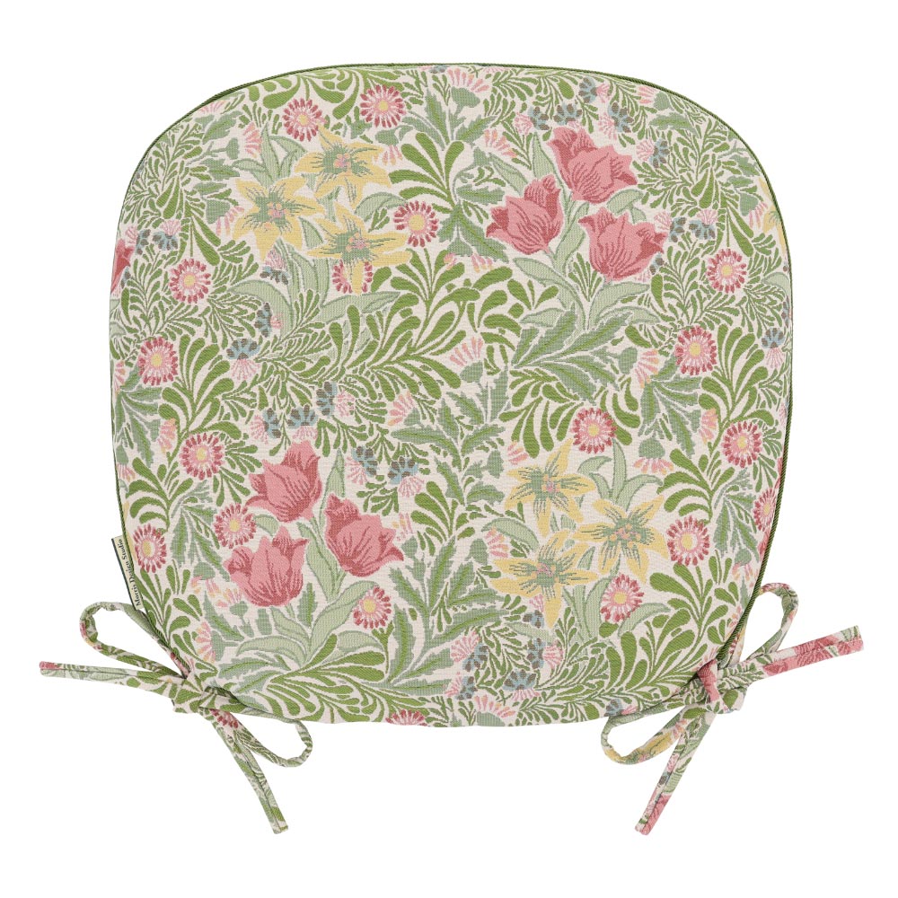 ≪機能素材タイプ≫ モリスデザインスタジオ ジャカード織シートクッション〈バウアー〉 椅子 カバー類 602411