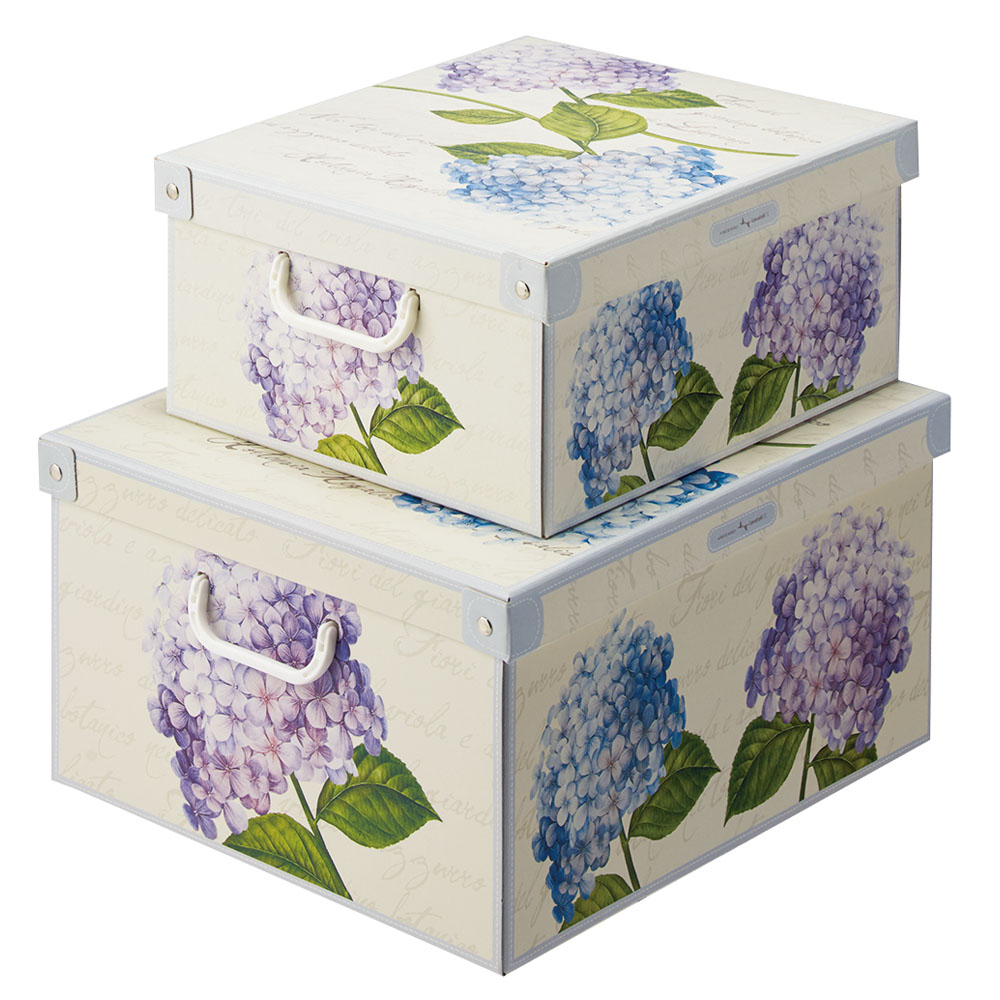 ≪中 同色2個組≫ イタリア製収納ボックス 収納ボックス 小物収納 フリーボックス 602417