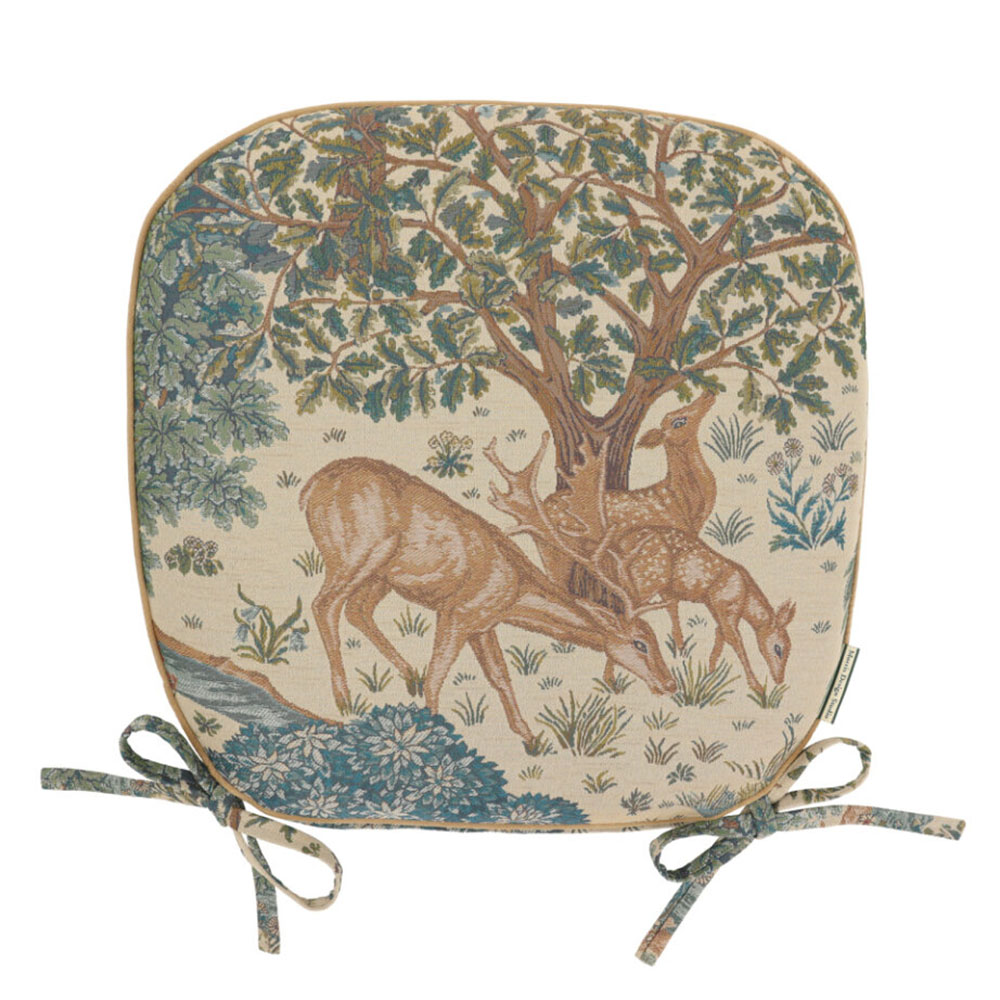 モリスデザインスタジオ ジャカード織シートクッション〈ザ・ブルック〉 ノーマルタイプ 椅子 カバー類 602453