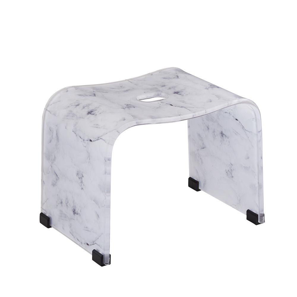 ≪LLサイズ≫ マーブル調バスチェア バスチェア 湯桶 洗面器 バス用品 バスマット 602705