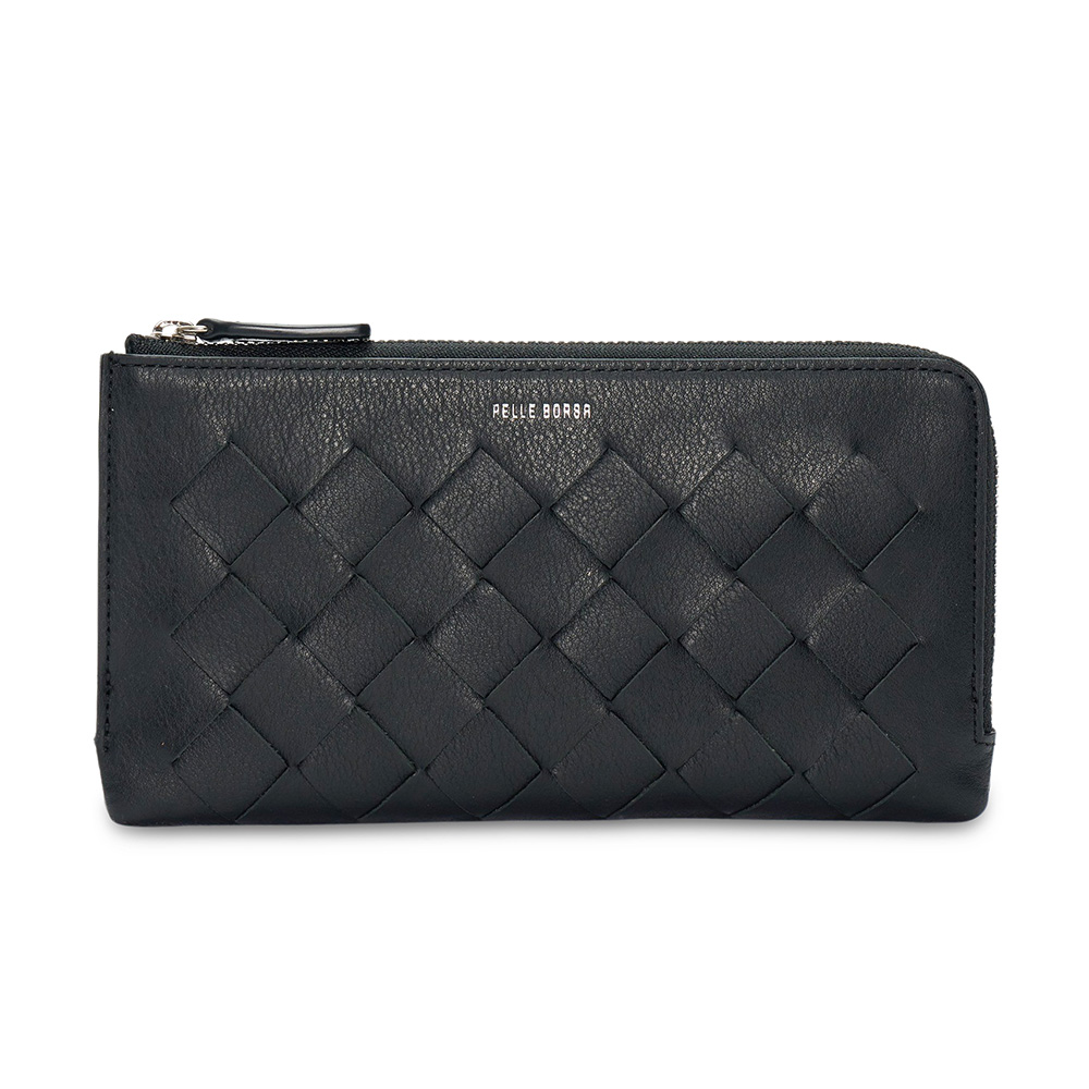 PELLE BORSA/ペレボルサ〈クロノウィーブ〉 メッシュL字ファスナー 長財布 長財布 財布 ケース ポーチ 603106