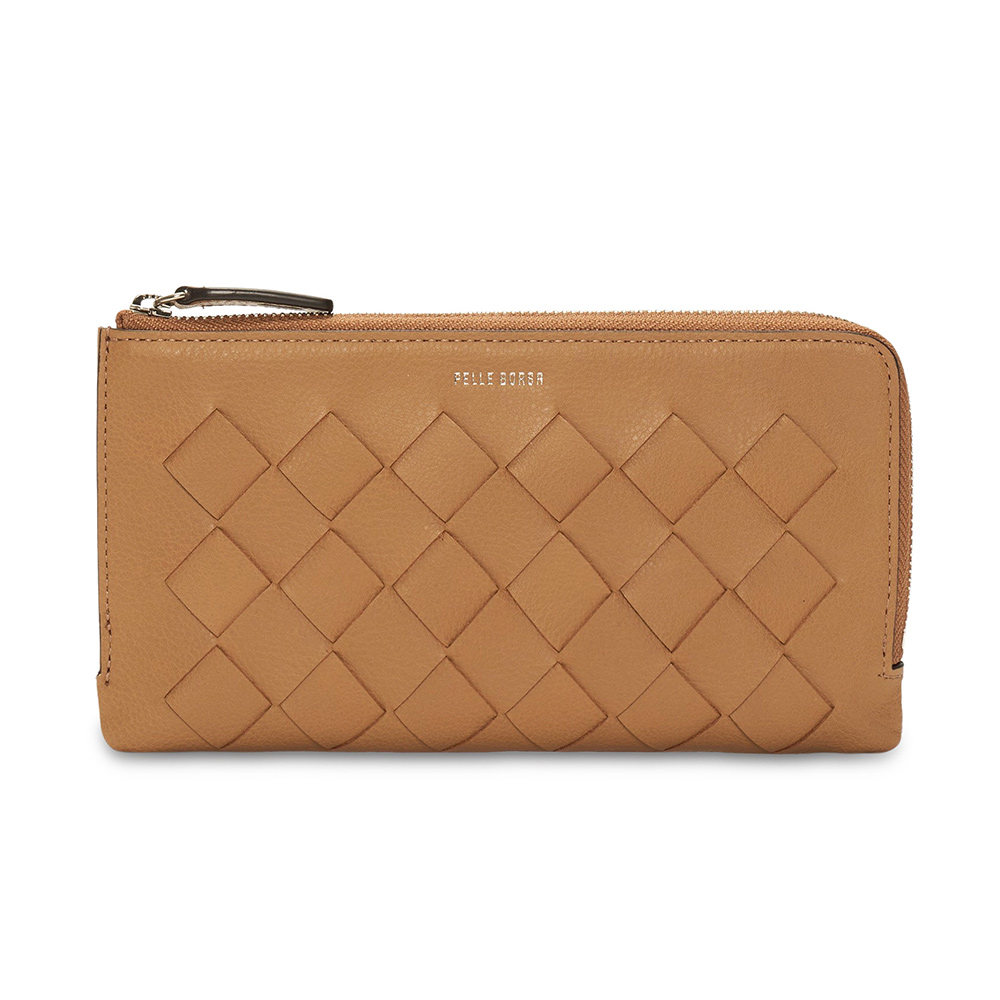 PELLE BORSA/ペレボルサ〈クロノウィーブ〉 メッシュL字ファスナー 長財布 長財布 財布 ケース ポーチ 603106