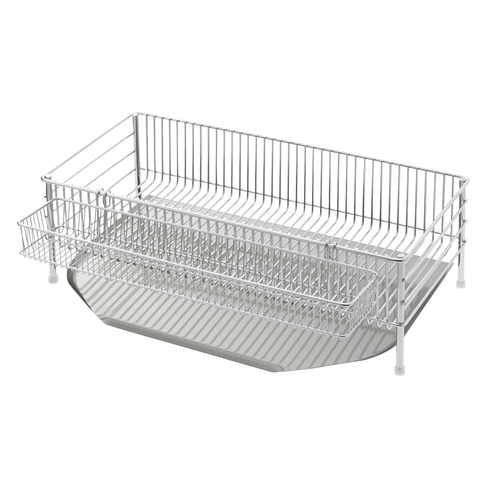 la base/ラバーゼ ステンレス水切りかごセット 縦置きスリムサイズ 水切りかご ラック シンク周り用品 603602