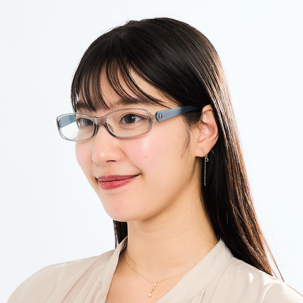 フィルストン UV&ブルーライトカット リーディンググラス(男女兼用) スクエア型 無地 ファッション雑貨 603804