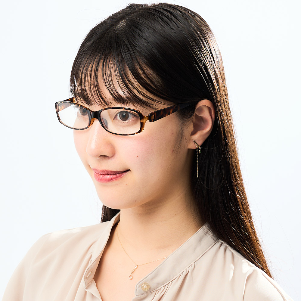 フィルストン UV&ブルーライトカット リーディンググラス(男女兼用) スクエア型 柄入り ファッション雑貨 603805