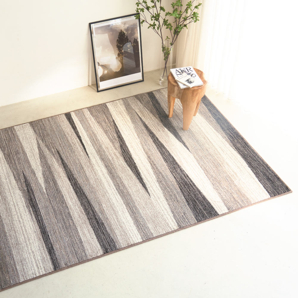 ≪約140×200cm≫ 無染色ウールラグ ソリル ラグ 絨毯 カーペット マット 600802