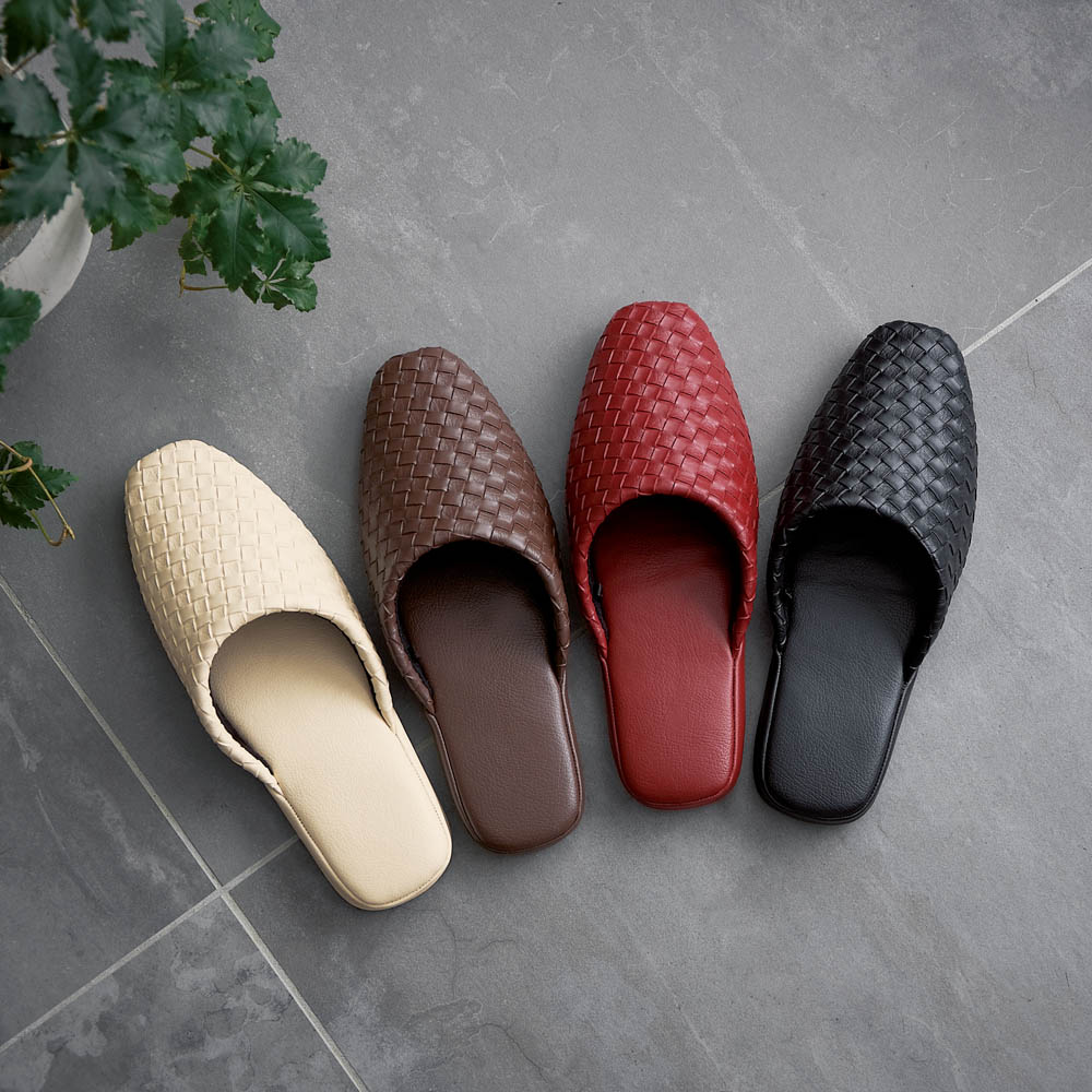 Ag系抗菌加工メッシュ型押しスリッパ Mサイズ4色組 スリッパ ルームシューズ タオル 601508