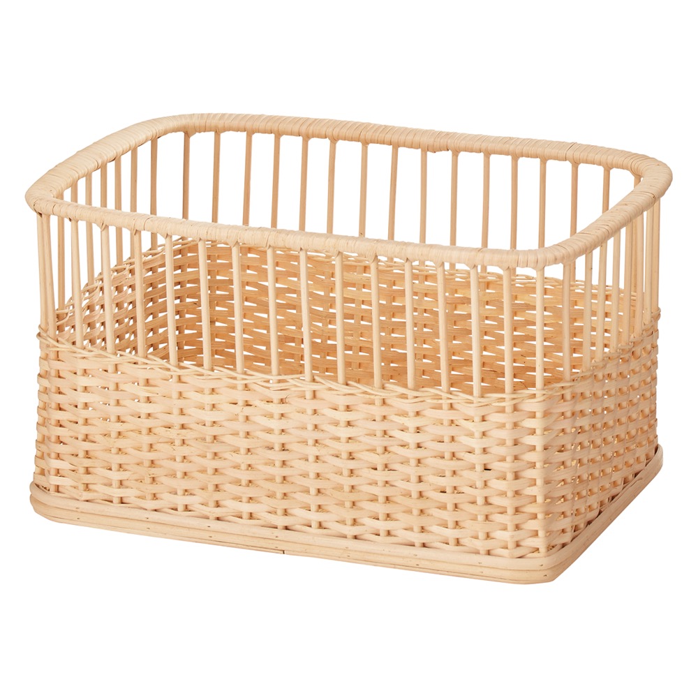 籐のランドリーラックの脱衣カゴ単品 レギュラー ランドリー 洗濯かご トイレ 洗面所 ランドリー収納 602872