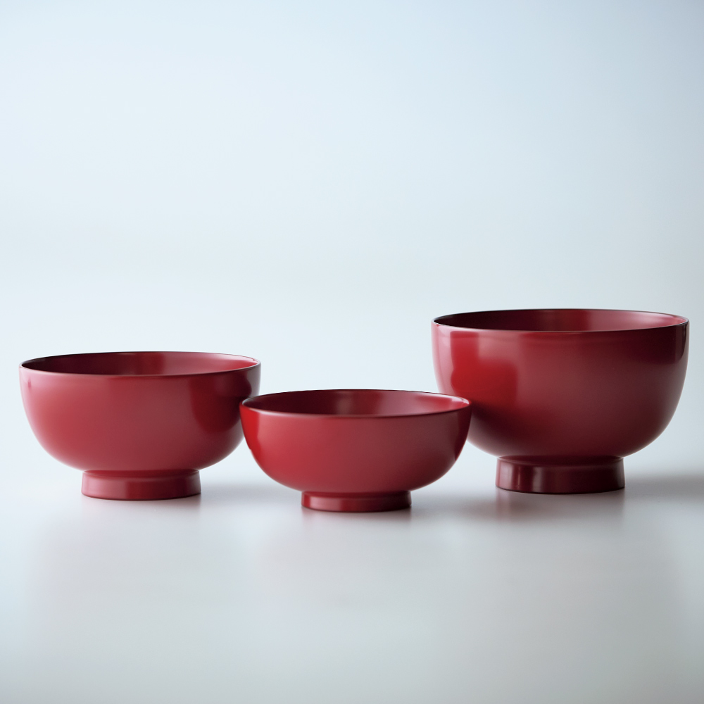 越前漆器 食器洗浄機対応三つ組椀 食器 662603