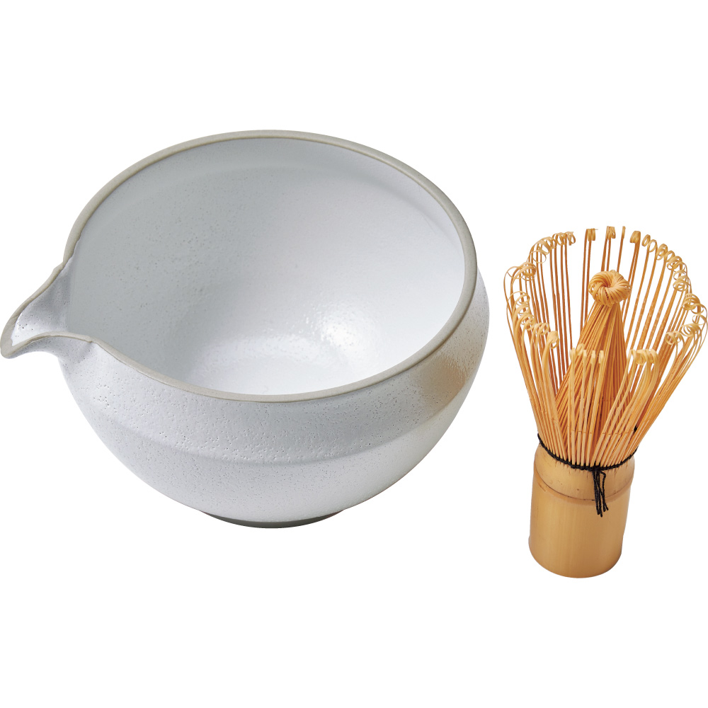 抹茶セット（片口抹茶椀と茶せん〈百本立〉） 食器 662610