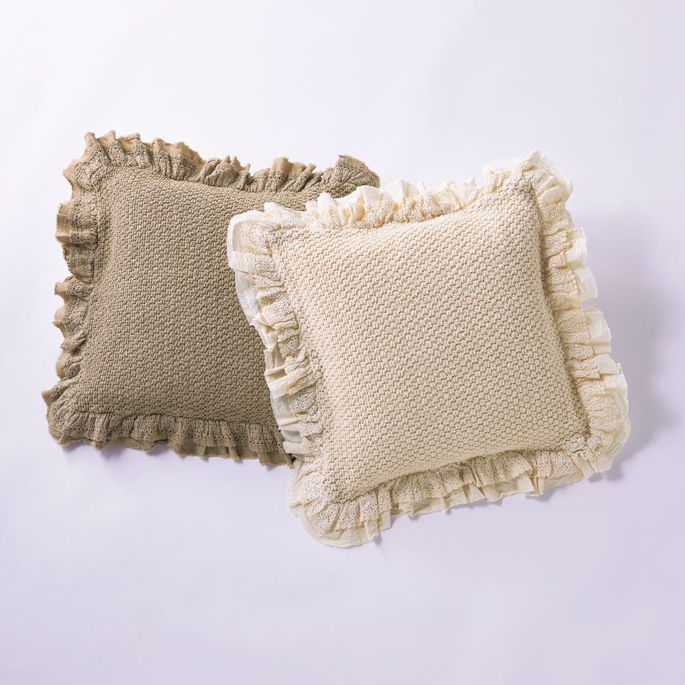 elav（エラブ）クッションカバー〈クロッシェ〉 約45×45cm用 通販