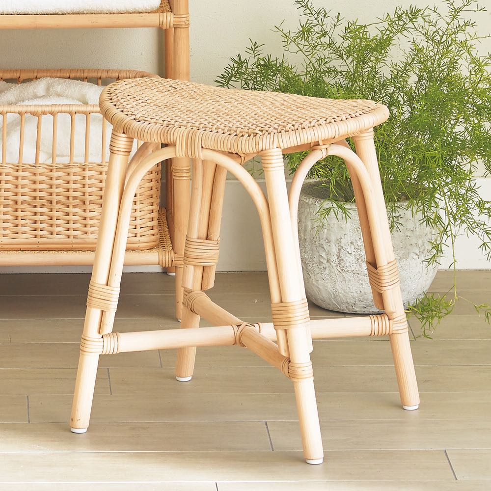 ツルヤ商店 籐源郷 スツール だ円 USEDラタン 国産品手作り 現行品 661610c1.jpg