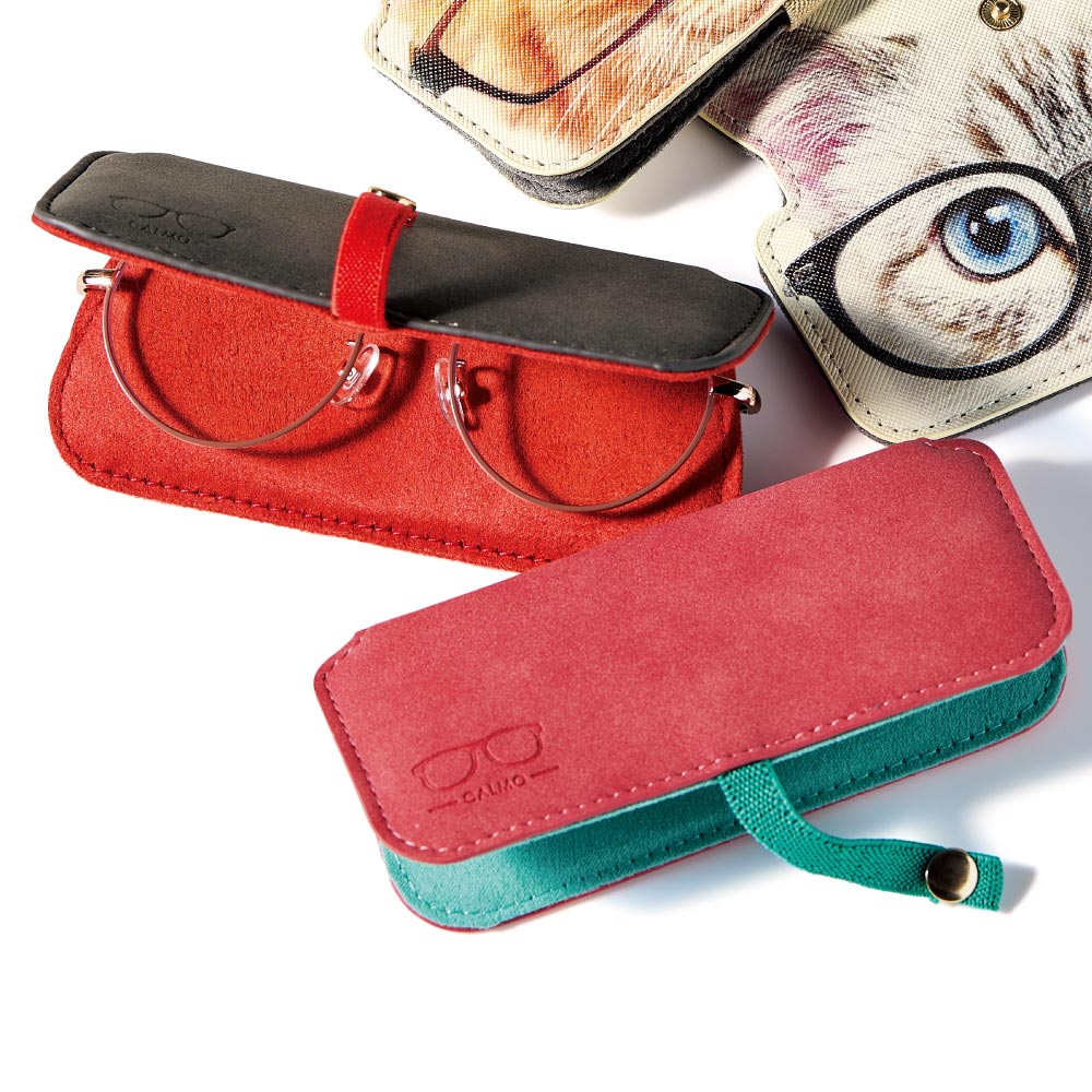 カルモ ポケットにも入るスリムめがねケース 2色セット ファッション小物 BL0921