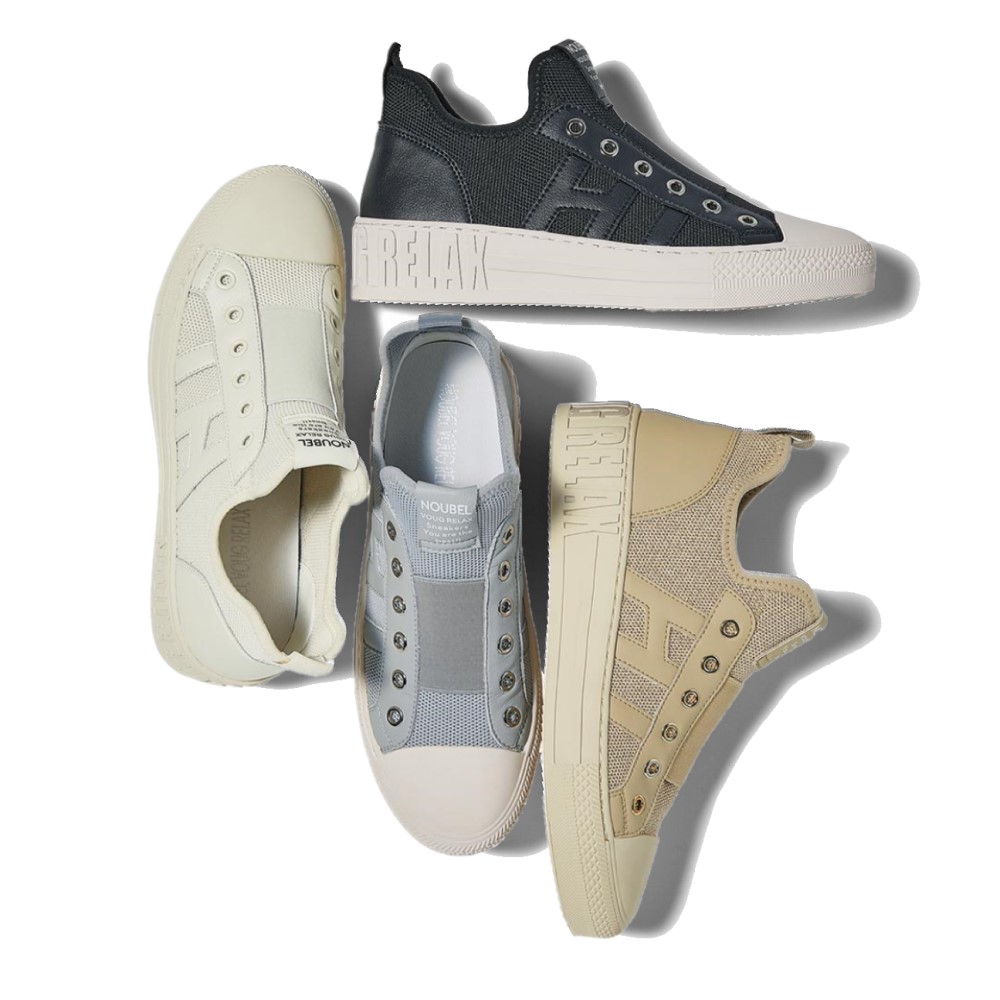 ヌーベルヴォーグ リラックス ハイカット スリッポンスニーカー コンフォートパンプス シューズ スニーカー コンフォートシューズ BL0310