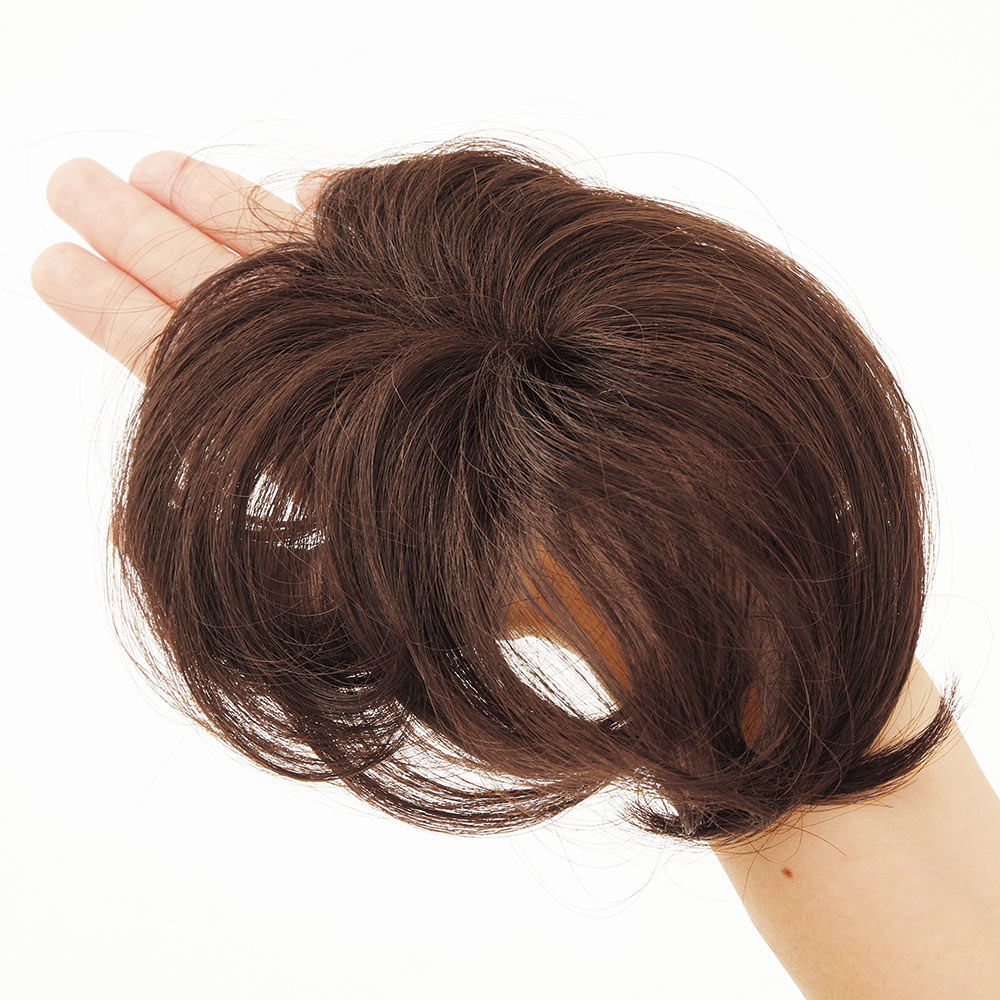 人毛100％ 簡単ヘアピース ワイド ウィッグ ヘアケア BL0538