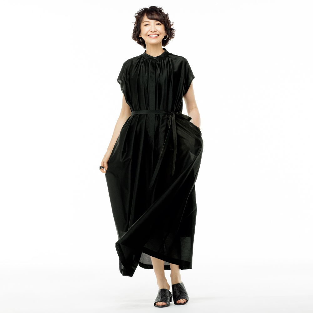 ≪着丈135cm≫コットンシルクローン ロングワンピース ディノス