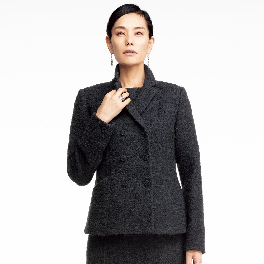 【MAX &Co.】コート ウール アルパカ ツイード イタリア製 サイズ44 MAX&Co.（マックス アンド コー）の「MAX&Co. [クアルツォ