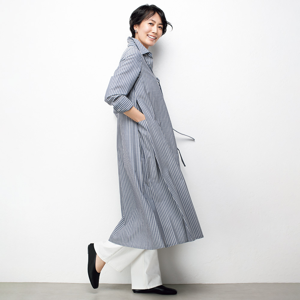 NIKKE」 ビキュート ストライプ シャツワンピース 通販 - ディノス